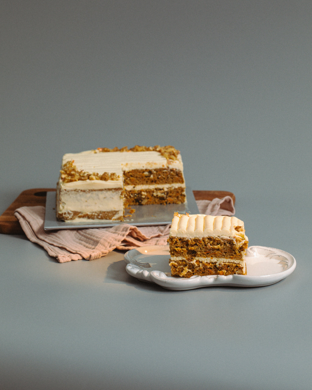 Carrot Walnut w Cream Cheese Frosting